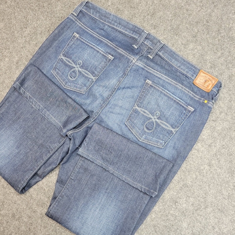 Lucky Brand Ginger Bootcut Womens Jeans 20W Stretch Western Cowgirl Embroidery